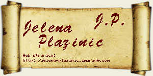 Jelena Plazinić vizit kartica